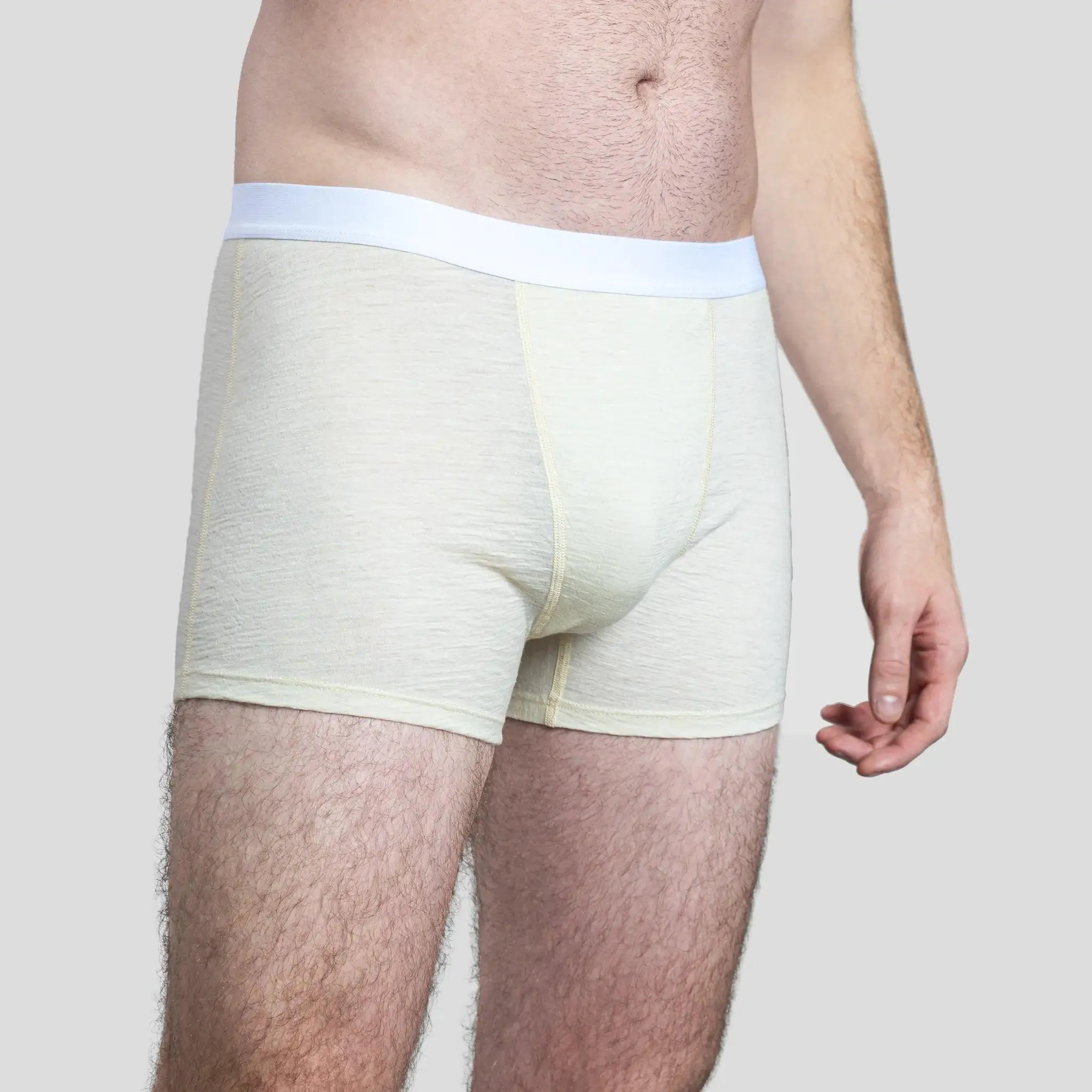 3 Pack - Men's Alpaca Wool Boxer Briefs: 160 Ultralight