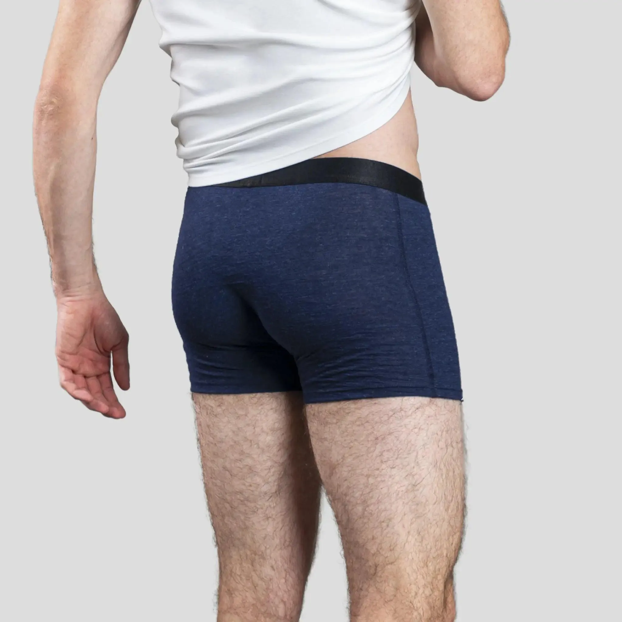 3 Pack - Men's Alpaca Wool Boxer Briefs: 160 Ultralight