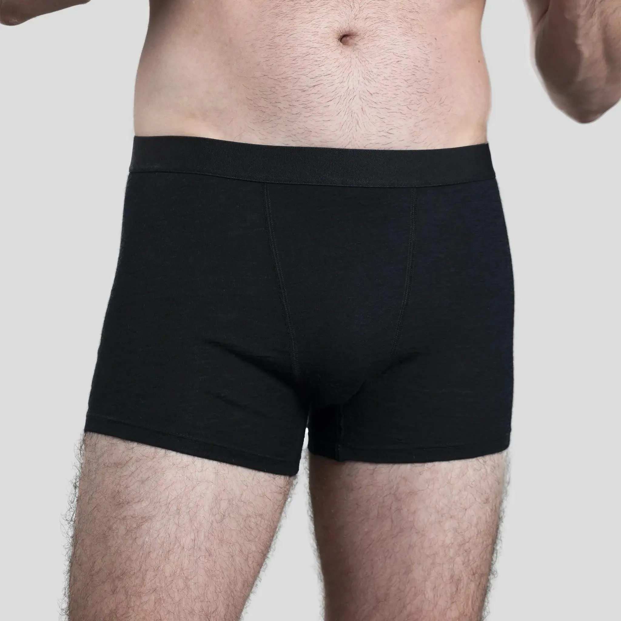 3 Pack - Men's Alpaca Wool Boxer Briefs: 160 Ultralight
