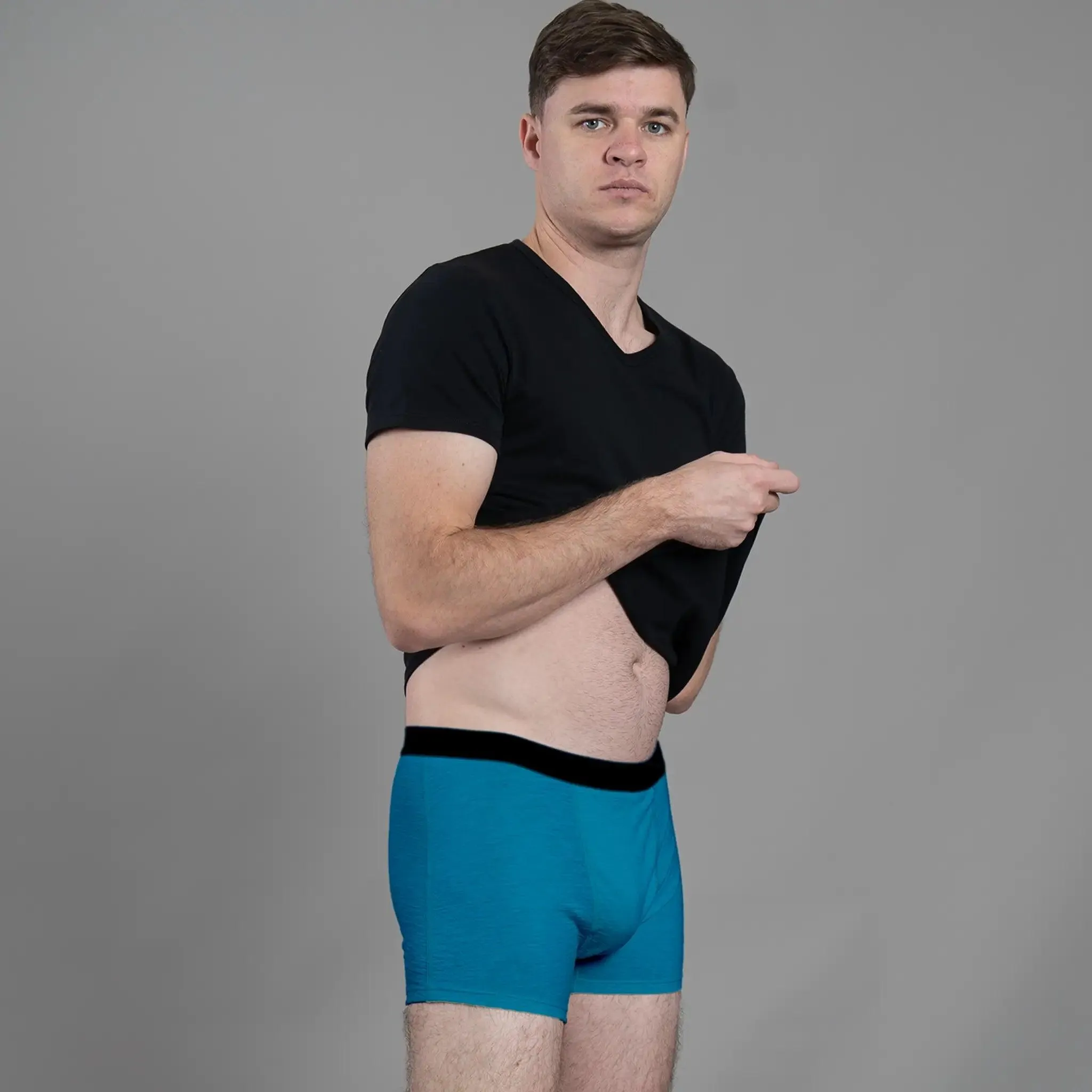 3 Pack - Men's Alpaca Wool Boxer Briefs: 160 Ultralight