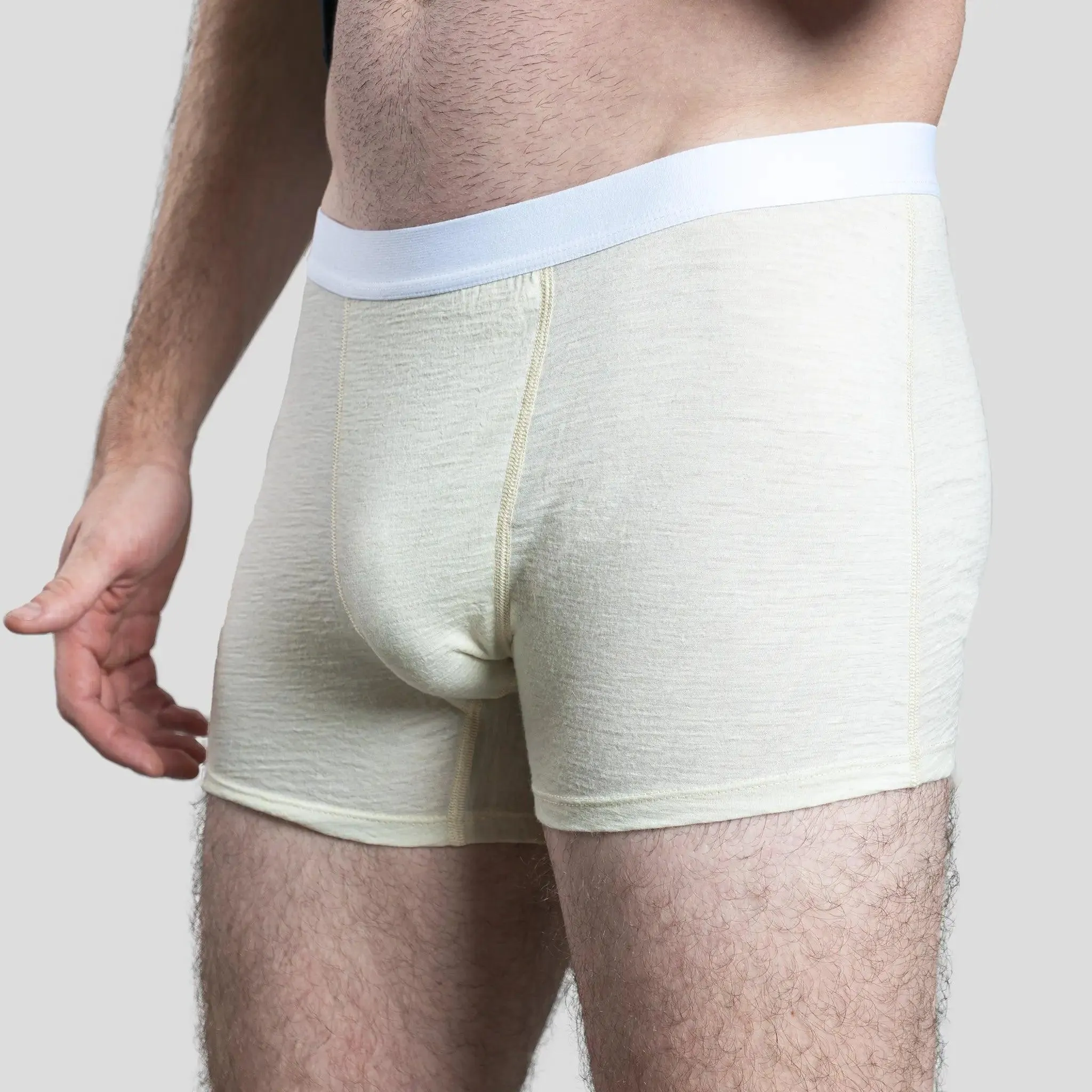 3 Pack - Men's Alpaca Wool Boxer Briefs: 160 Ultralight