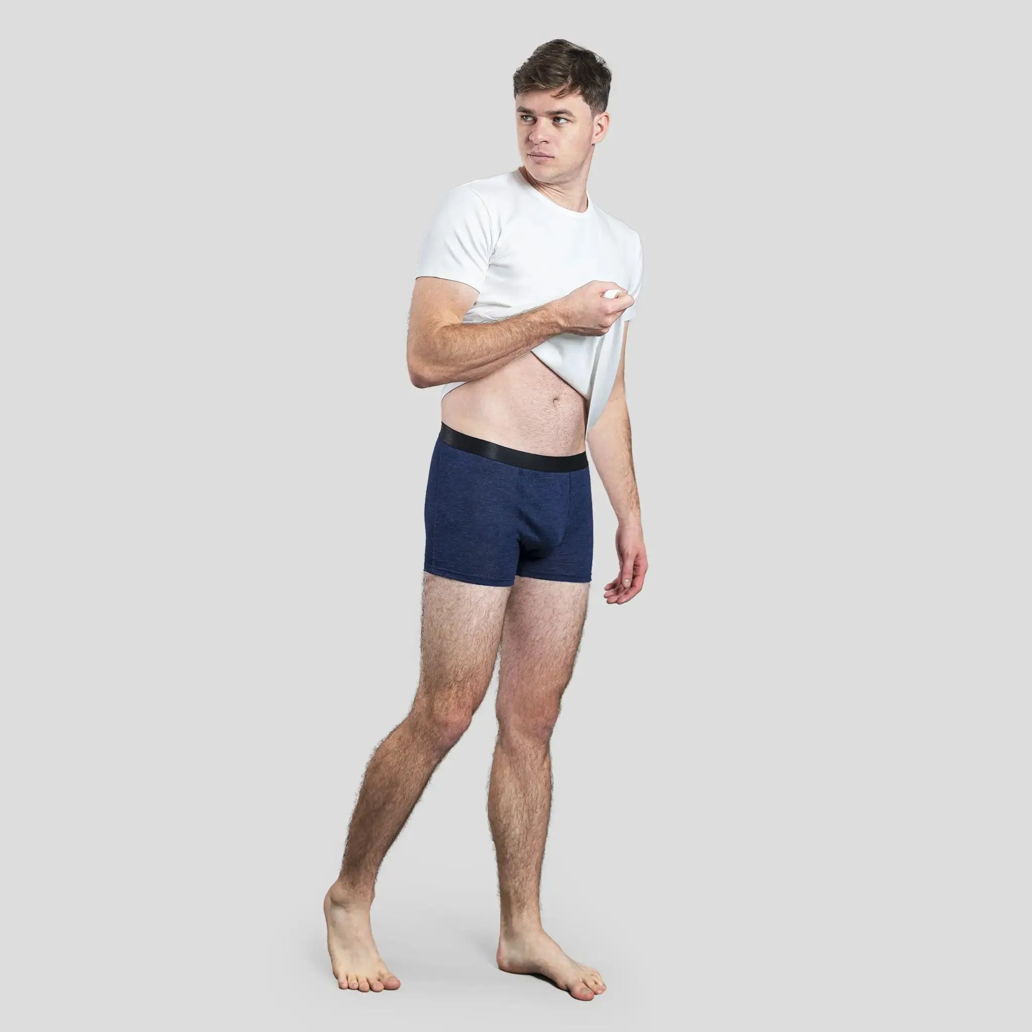 3 Pack - Men's Alpaca Wool Boxer Briefs: 160 Ultralight