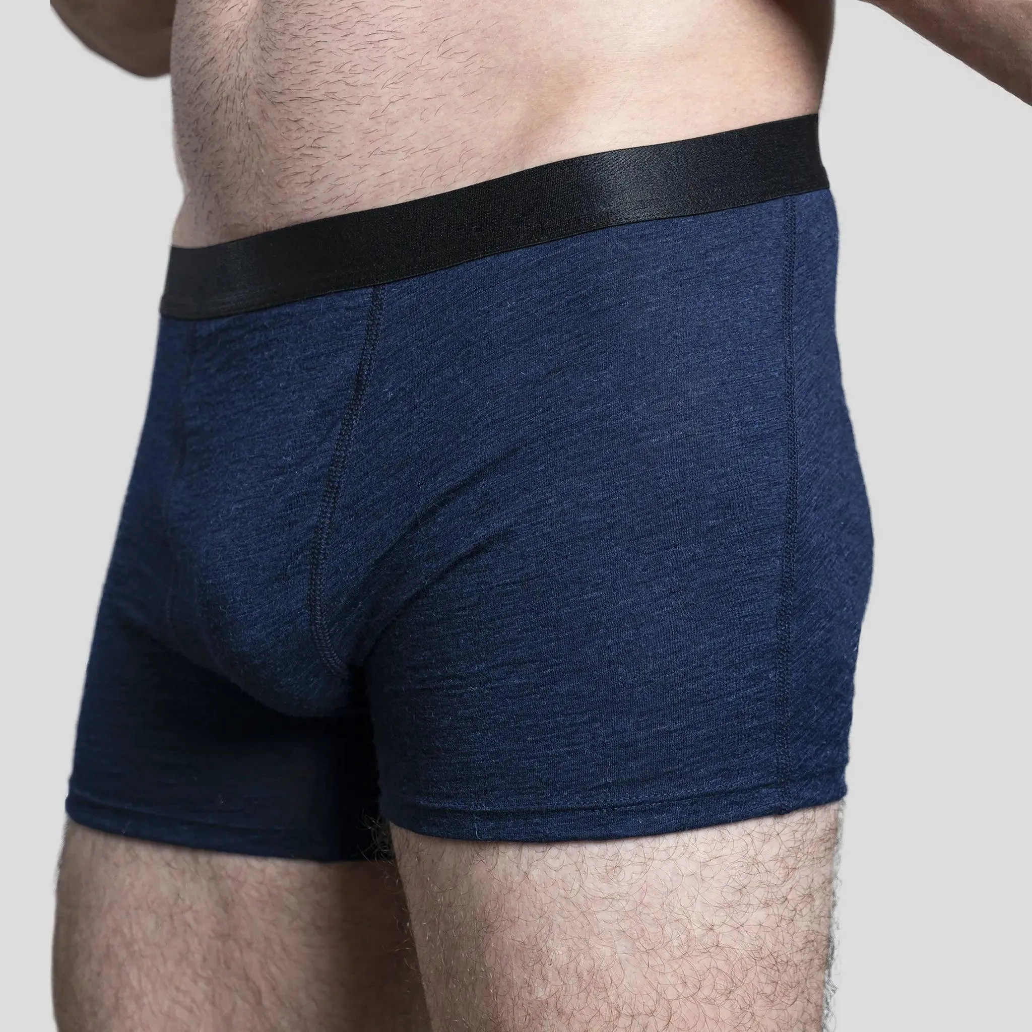 3 Pack - Men's Alpaca Wool Boxer Briefs: 160 Ultralight