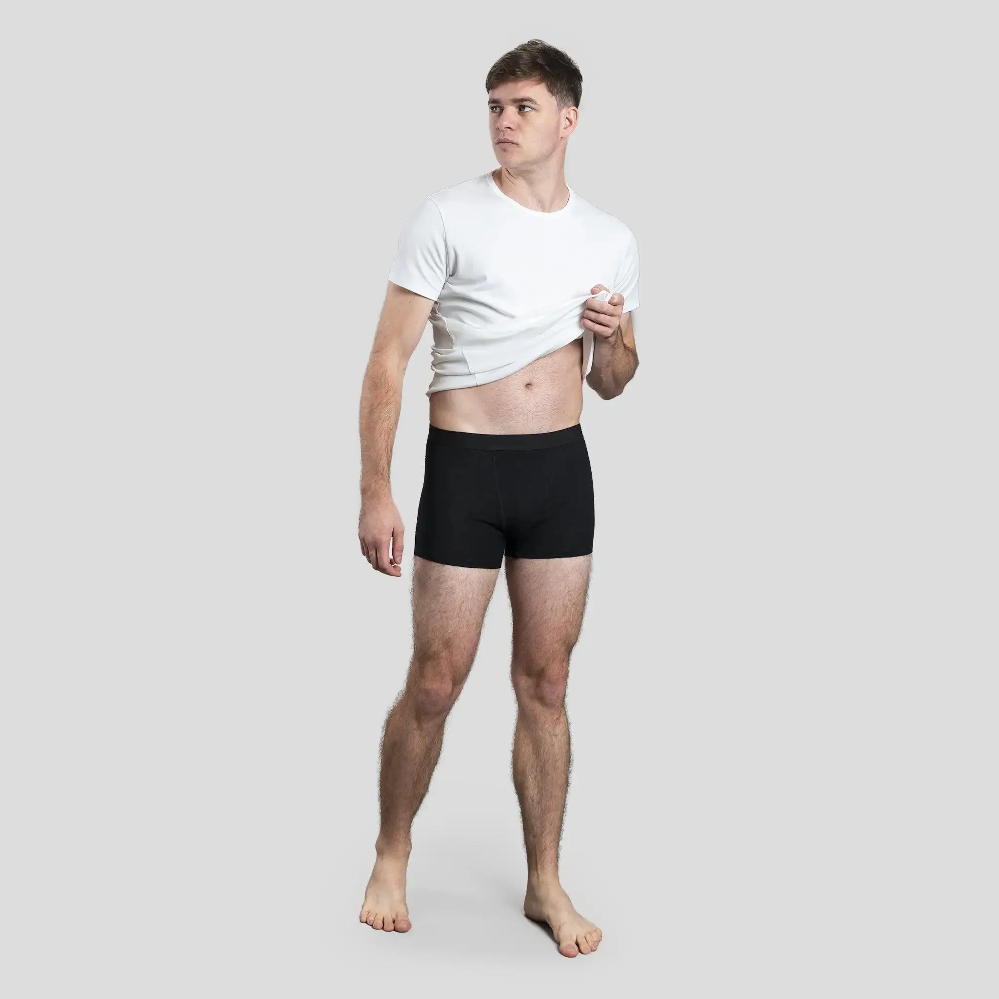 3 Pack - Men's Alpaca Wool Boxer Briefs: 160 Ultralight