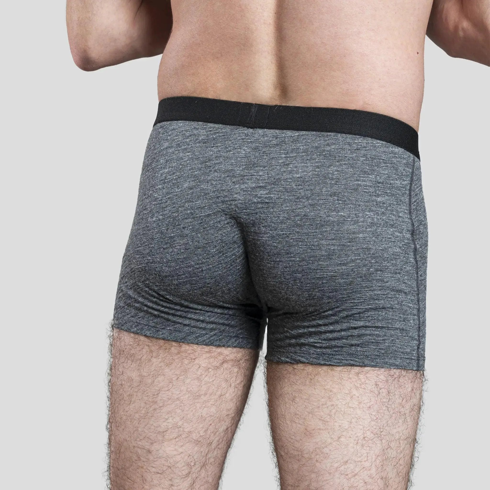 3 Pack - Men's Alpaca Wool Boxer Briefs: 160 Ultralight