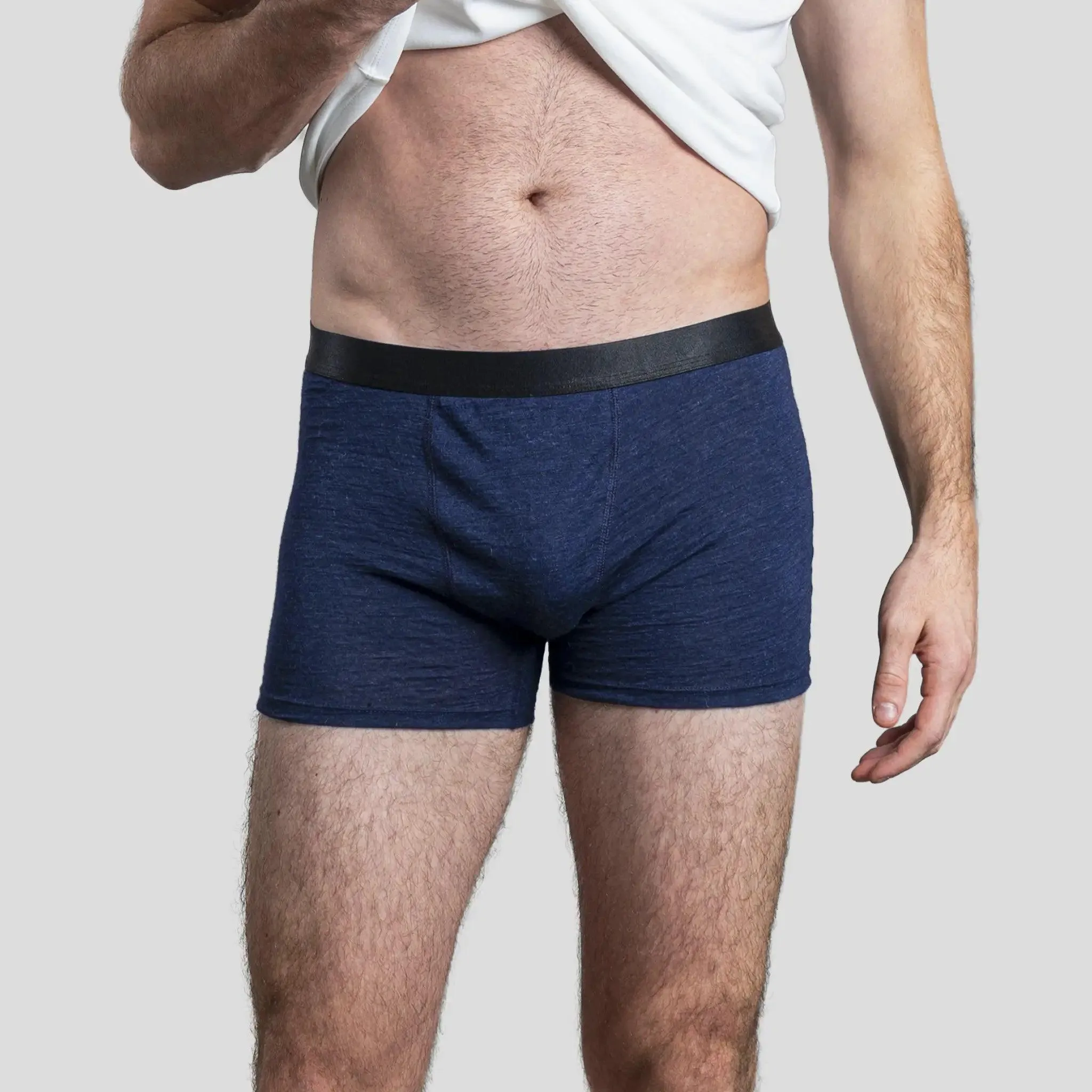 3 Pack - Men's Alpaca Wool Boxer Briefs: 160 Ultralight