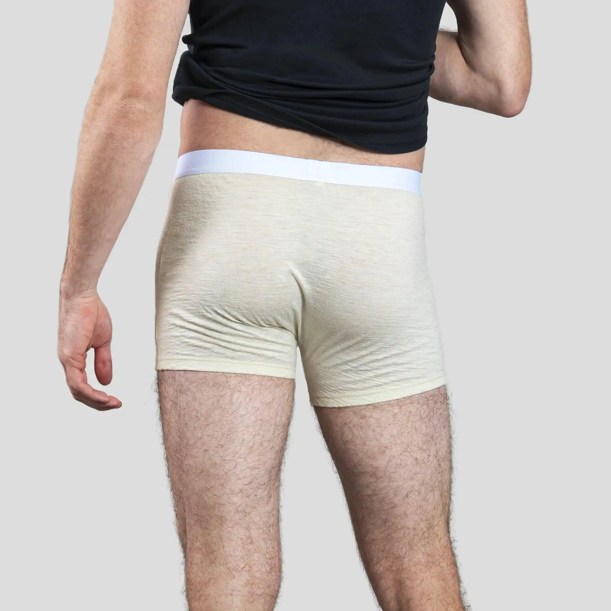 3 Pack - Men's Alpaca Wool Boxer Briefs: 160 Ultralight
