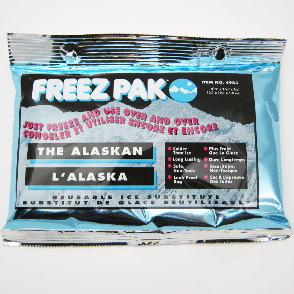 4 Reusable Ice Pack Cold Gel Compress Non Toxic Freeze Therapy Pain Food Camping