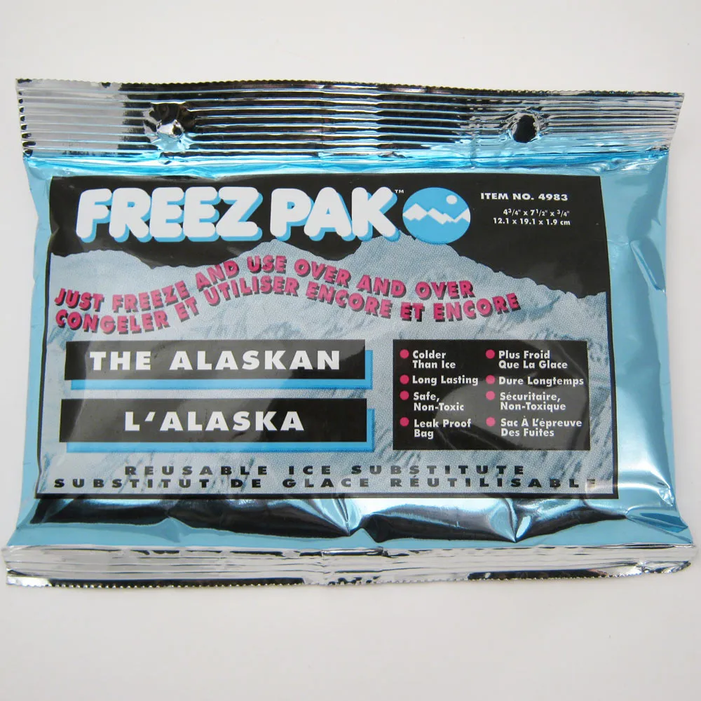 4 Reusable Ice Pack Cold Gel Compress Non Toxic Freeze Therapy Pain Food Camping