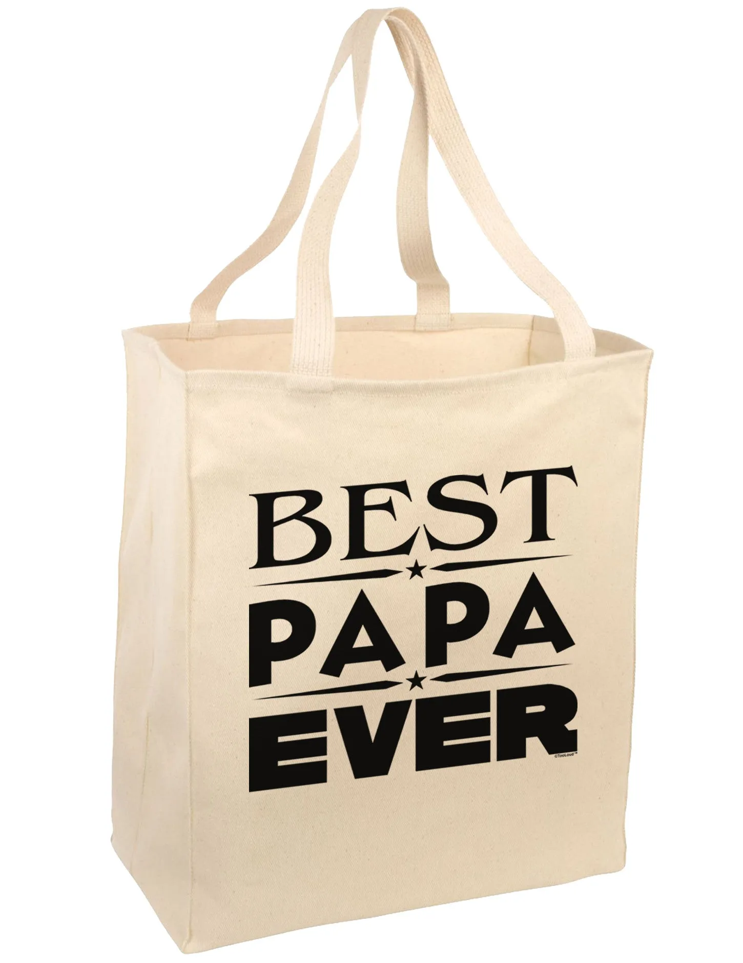 Best Papa Ever Large Grocery Tote Bag