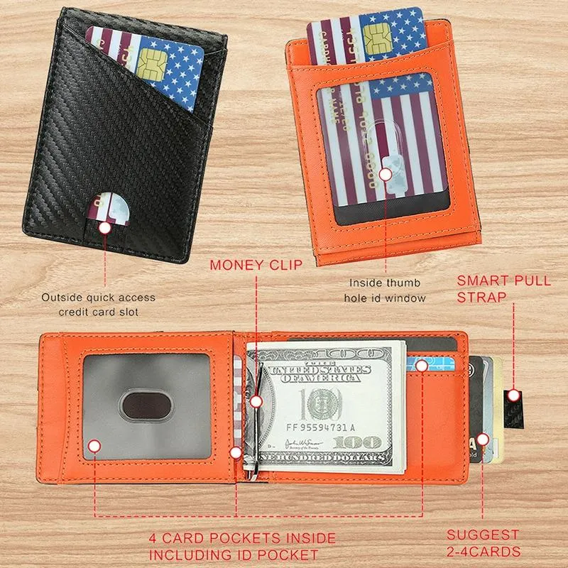 Carbon Fiber Business Wallet for Men - Rfid Protection
