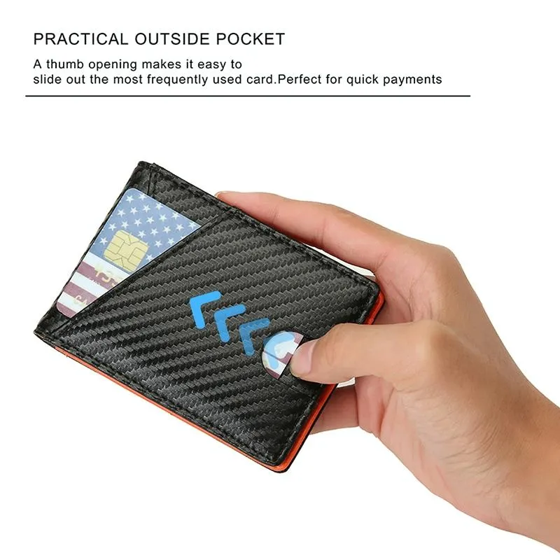 Carbon Fiber Business Wallet for Men - Rfid Protection