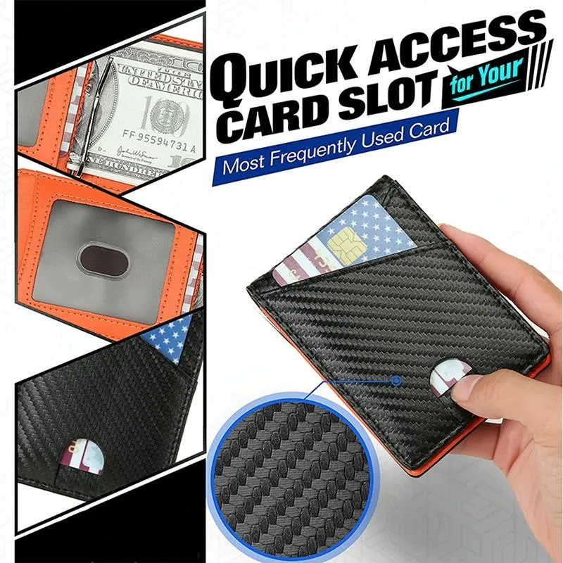 Carbon Fiber Business Wallet for Men - Rfid Protection