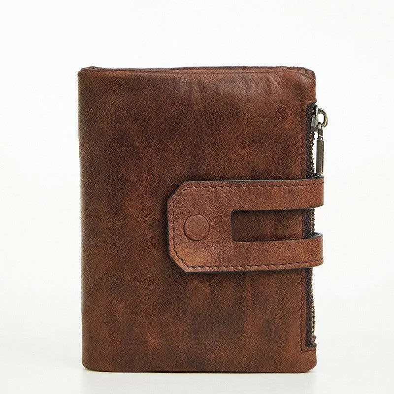 Casual Fashion Double Zipper Multi-card Pocket Wallet