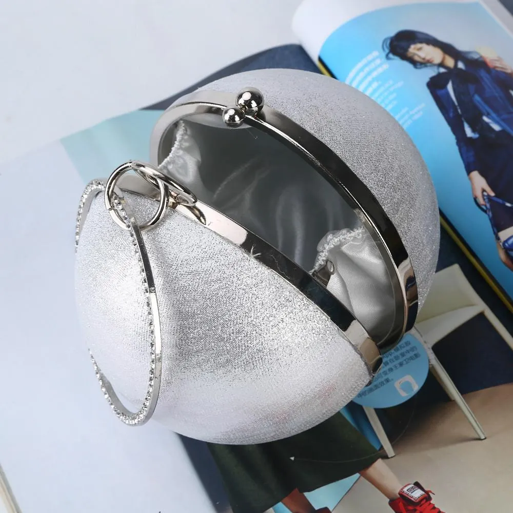 Chic Round Ball Clutch for Evening Events