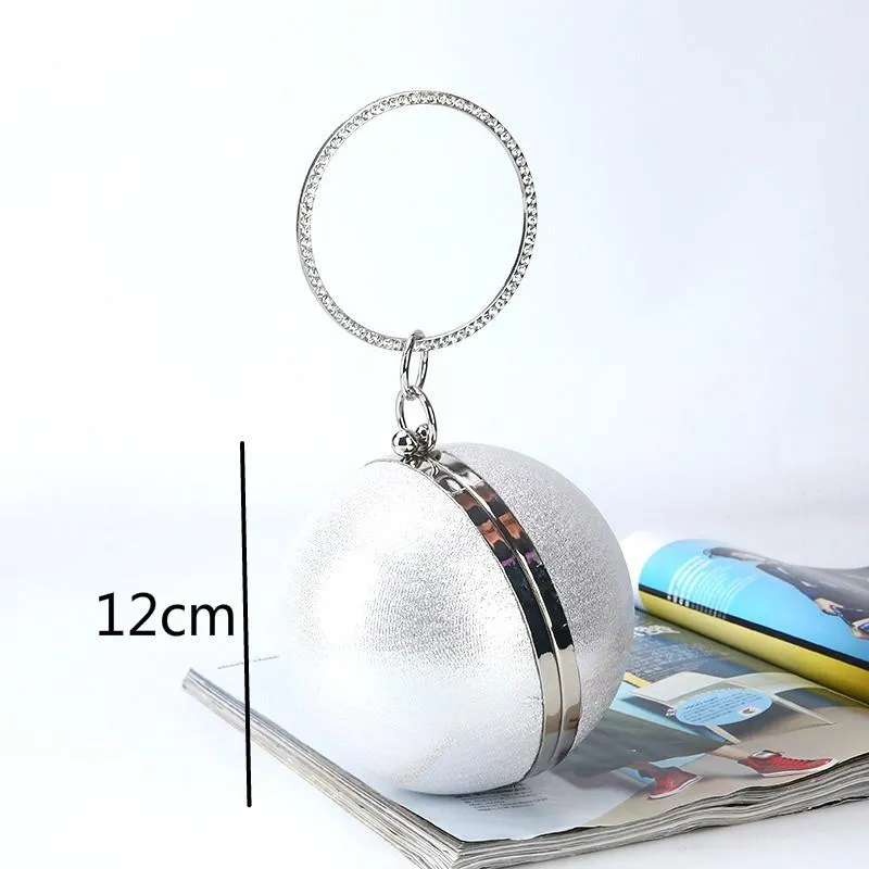 Chic Round Ball Clutch for Evening Events