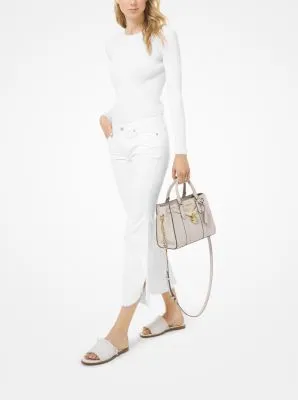 Nouveau Hamilton Small Pebbled Leather Satchel