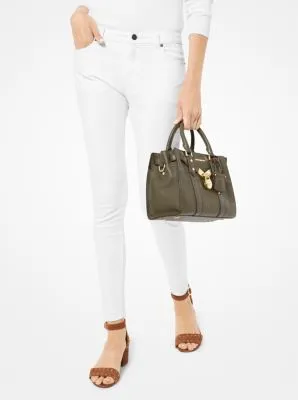 Nouveau Hamilton Small Pebbled Leather Satchel