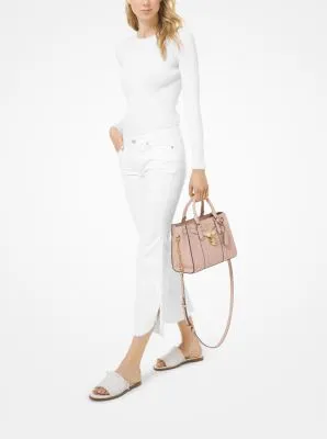 Nouveau Hamilton Small Pebbled Leather Satchel