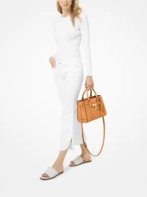 Nouveau Hamilton Small Pebbled Leather Satchel