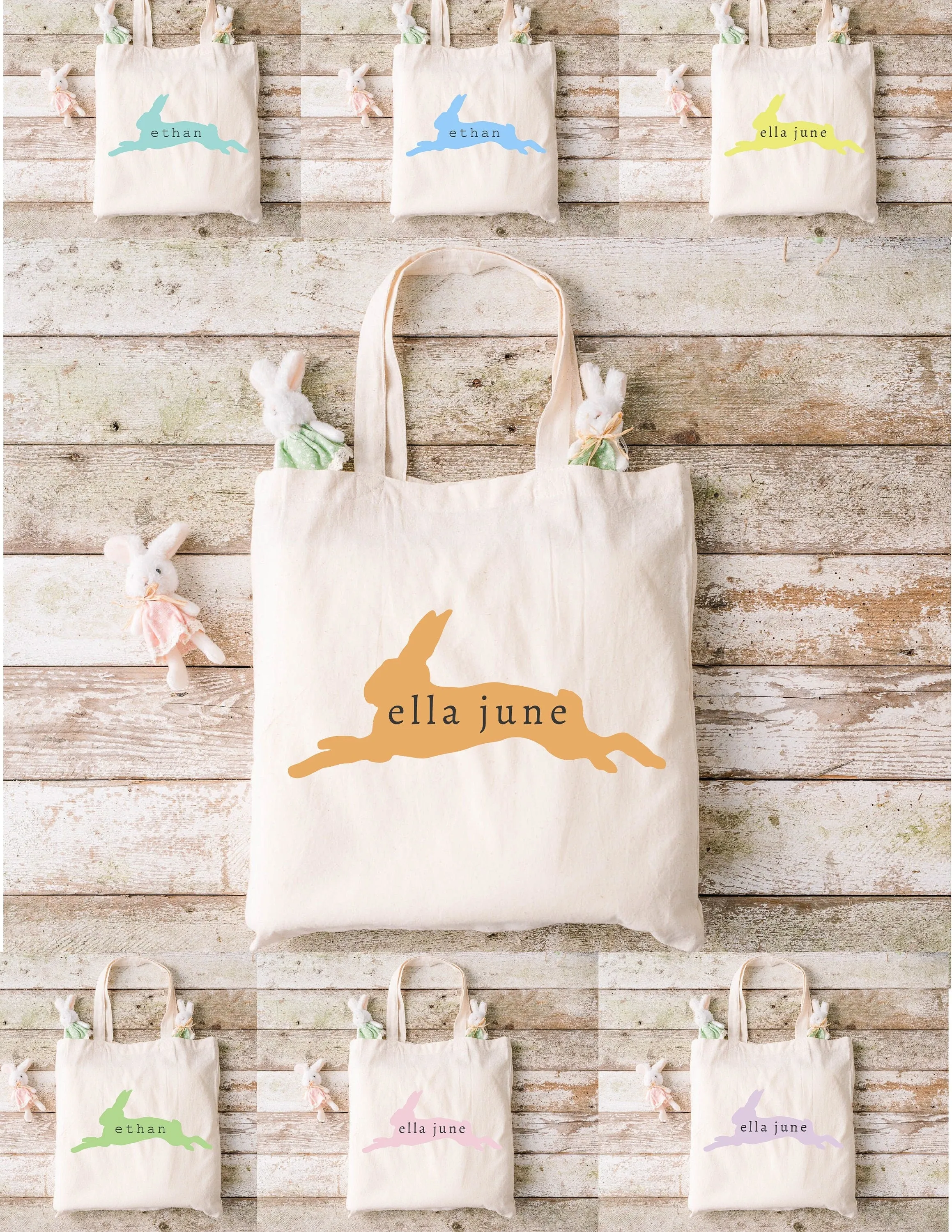 Personalized Easter bag| Happy Easter Bag|Custom Easter basket| Easter Gift| Bunny Bag |Gift for Kids| Custom Easter Bag|Candy Tote Bag|