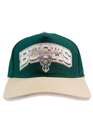 Pro Standard Two-Tone Stacked Milwaukee Bucks Adjustable Hat