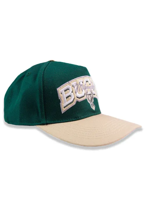 Pro Standard Two-Tone Stacked Milwaukee Bucks Adjustable Hat