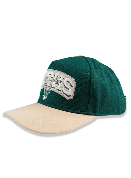 Pro Standard Two-Tone Stacked Milwaukee Bucks Adjustable Hat