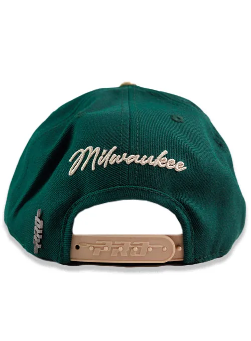 Pro Standard Two-Tone Stacked Milwaukee Bucks Adjustable Hat