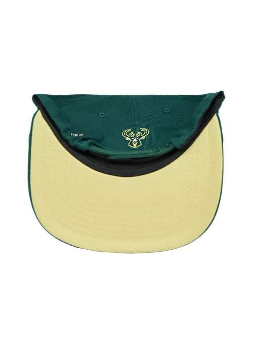Pro Standard Wingspan Milwaukee Bucks Forest Wool Snapback Hat