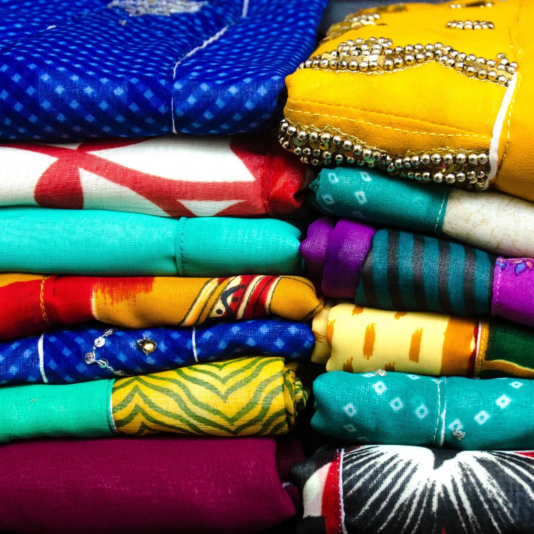 Shopping Totes from Recycled Saris (4pcs)