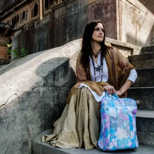 Shopping Totes from Recycled Saris (4pcs)