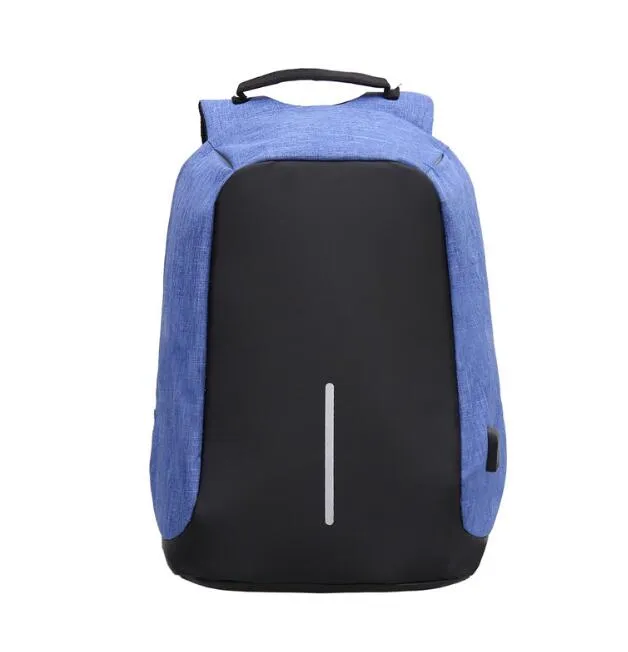 Waterproof Laptop Backpack Men 15inch Multifunction Anti theft Backpack USB Charging Port