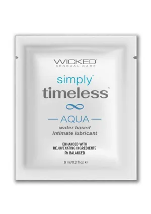 Wicked Simply Timeless Aqua Personal Lubricant Packette